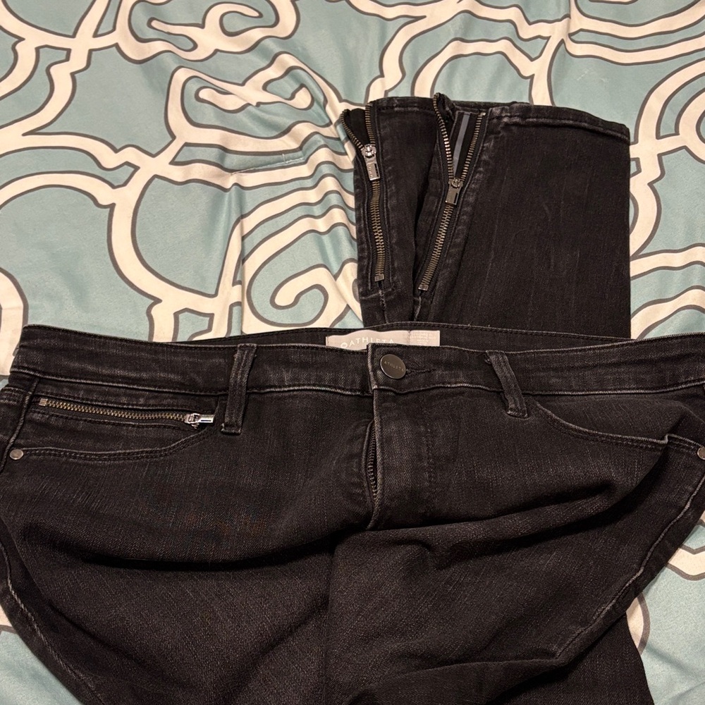 Athleta Black Ankle & Cropped Jeans